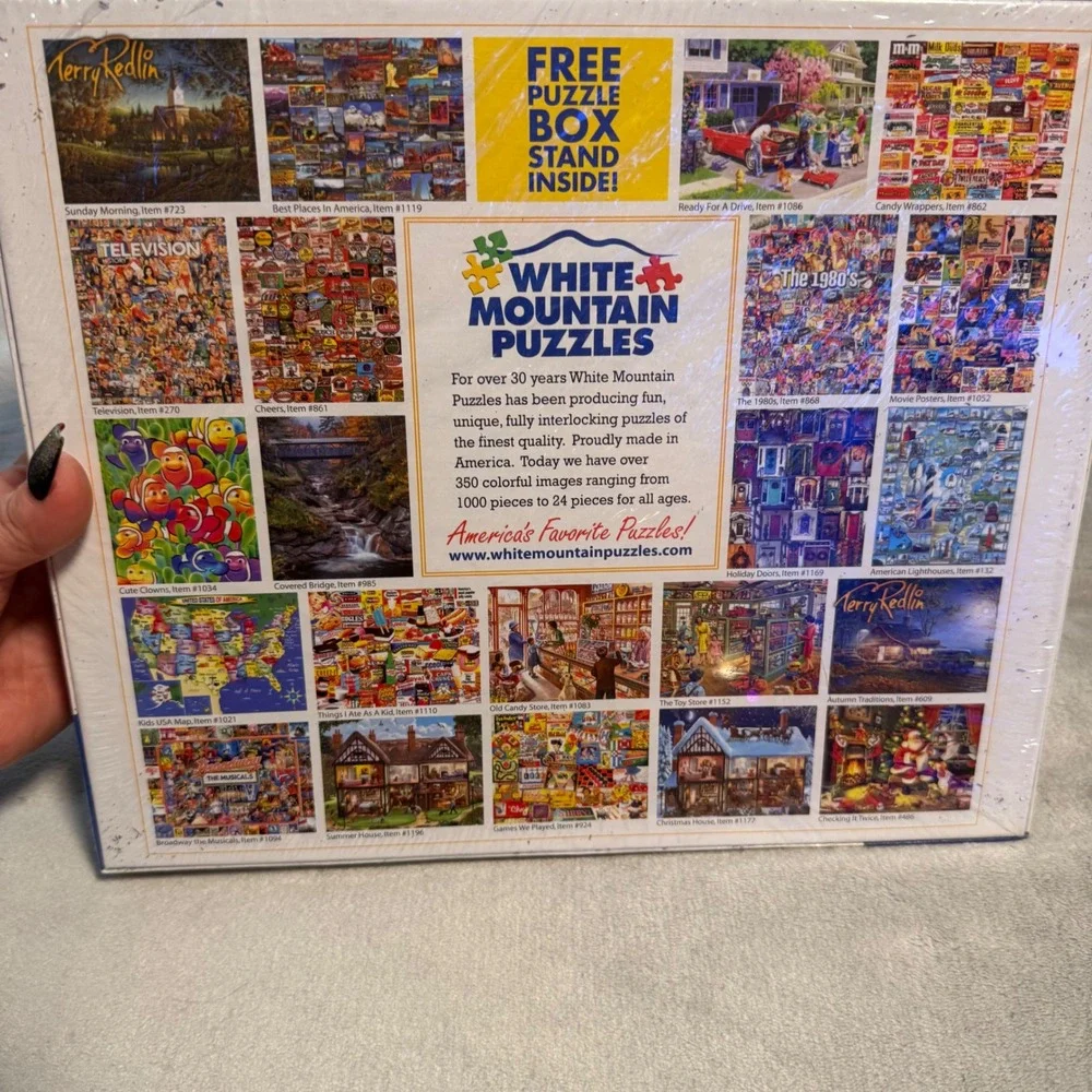 White Mountain Beer‎ Caps 550 Piece Puzzle New Sealed